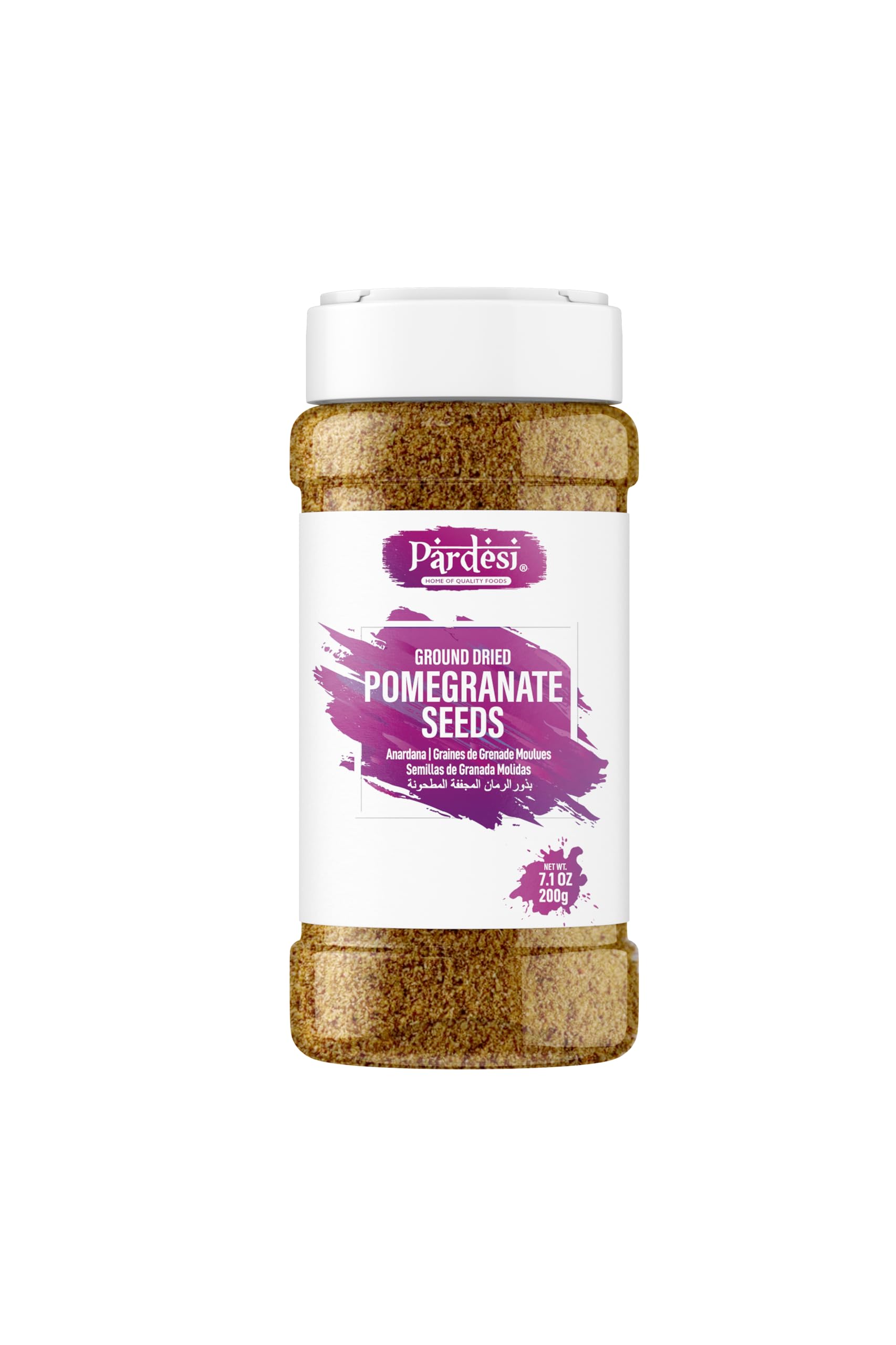Pardesi Pomegranate Powder - Dried Seeds Ground - 200g - Authentic Indian Spice, Sustainable Sourced, Hand-Selected - Perfect fo