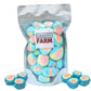 Freeze-Dried Candy Salt Water Taffy 2 oz - Cut To Bite Sized Pieces - Ships In Box - Deliciously Crunchy, Intense Flavor, Lightw