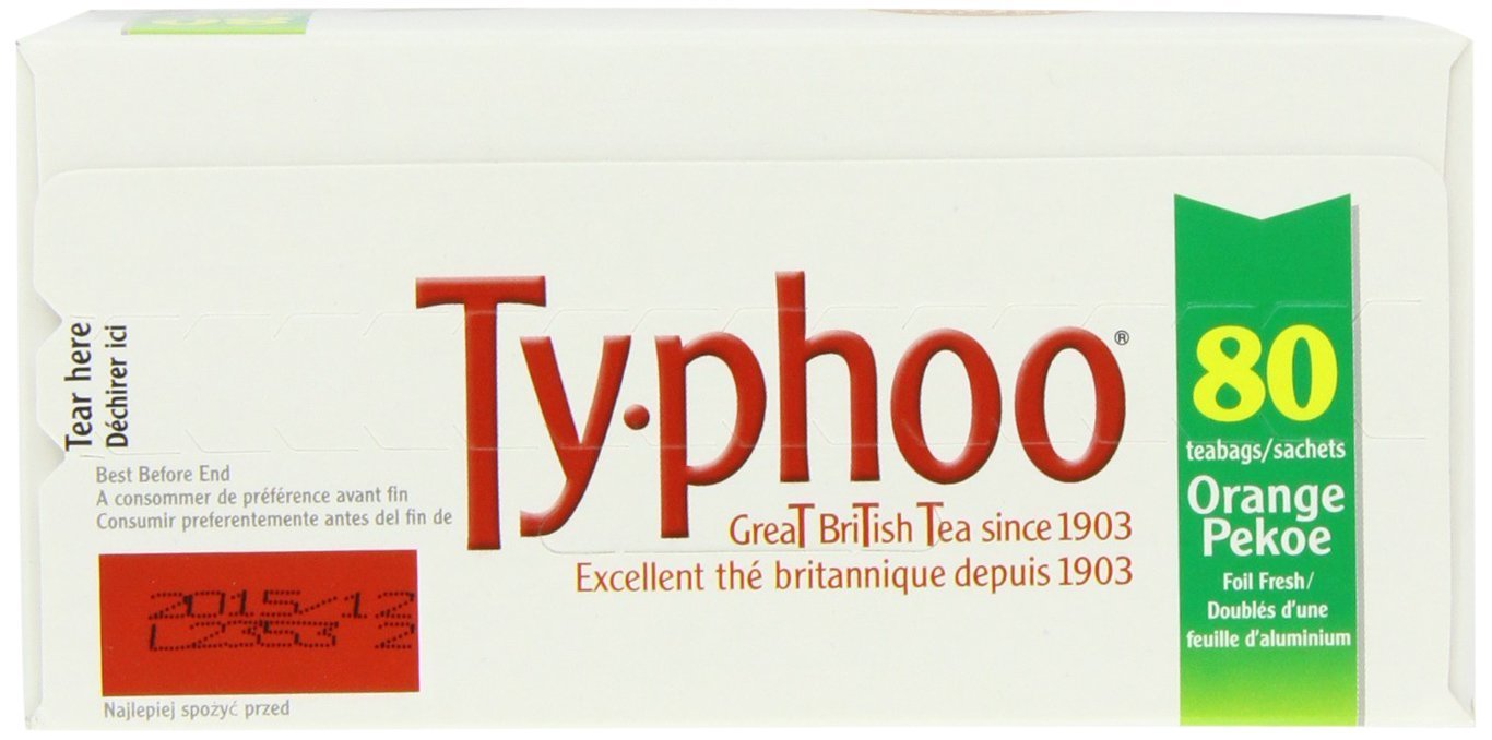 TY.PHOO Decaf Tea Teabags, 80 Count (Pack of 6), White Box, Model SYNCHKG036779