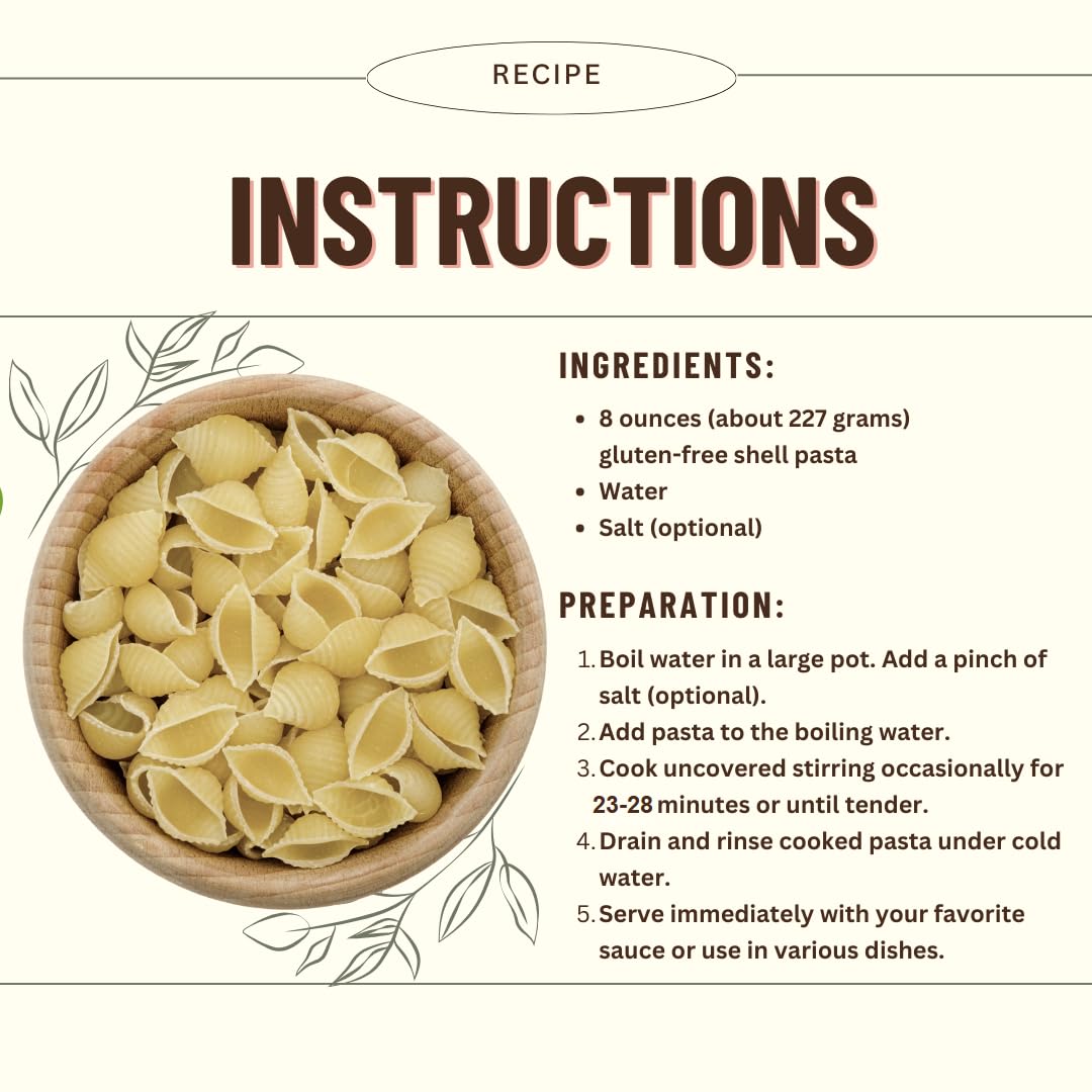Mountain High Organics Gluten Free Organic Quinoa Pasta, Shells - 5lb Bag