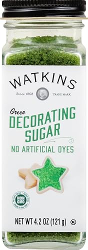 Watkins green Decorating Sugar Non-gMO Kosher 4.2 Ounce 1-Pack