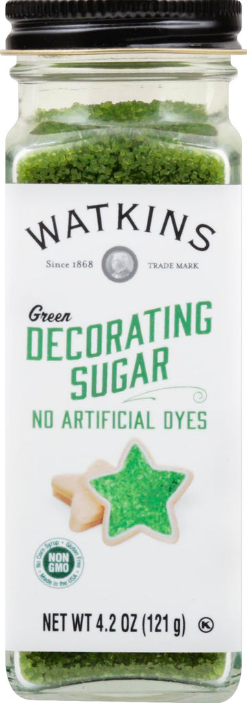 Watkins green Decorating Sugar Non-gMO Kosher 4.2 Ounce 1-Pack