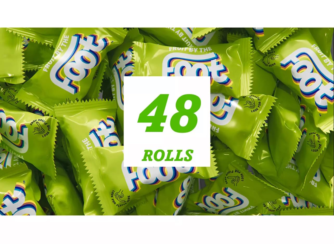 Fruit Snacks | Fruit By Foot Flavored Snacks, Berry Tie-Dye & Strawberry Tie-Dye, Family Pack, 18 Rolls, Kids Snacks, Halloween