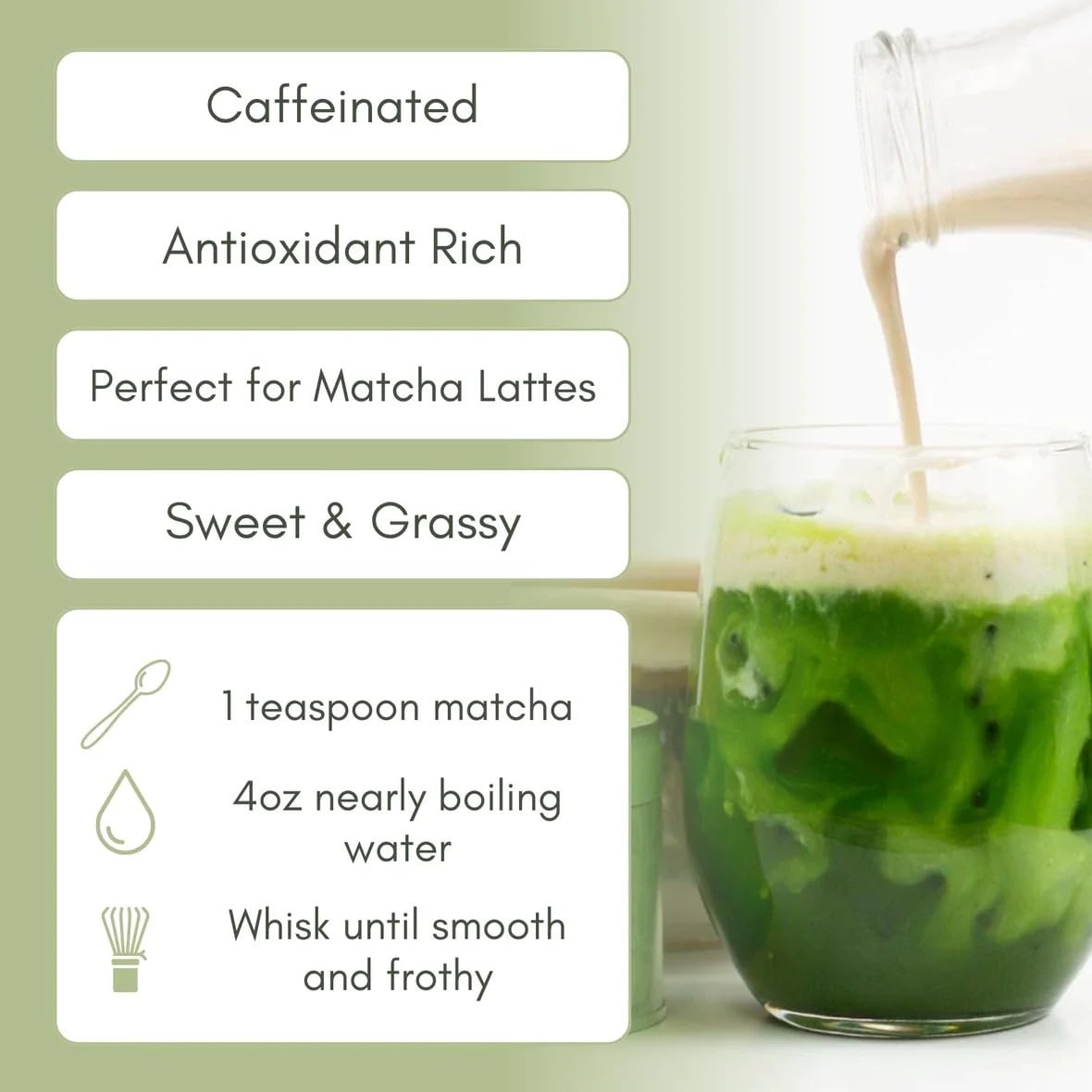 Organic Sweet Matcha - 3Oz Bag (Approx. 20 Servings) | Full Leaf Tea Co.