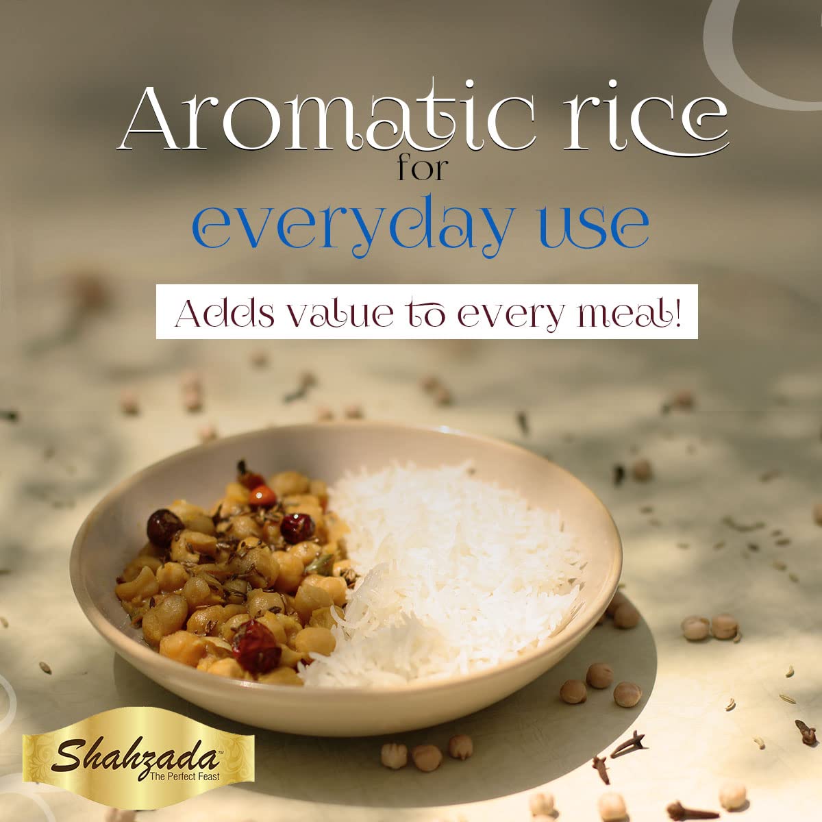 Shahzada Basmati Rice - Classic White, Aged, Aromatic, Vegan, Gluten-Free, 2lb Resealable Zip-Lock Bag