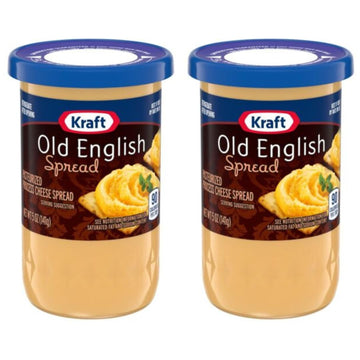 Old English Cheese Spread  Sharp Cheddar Cheese  Extra Sharp Cheddar Cheese  2 Pack of 5 oz Jars - Authentic Aged Cheddar Flavor Bundled with The Sweet Lyfe Fridge Magnet