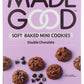 Made good Soft Baked Mini cookies - Double chocolate - case Of 6 - 4.25 Oz.