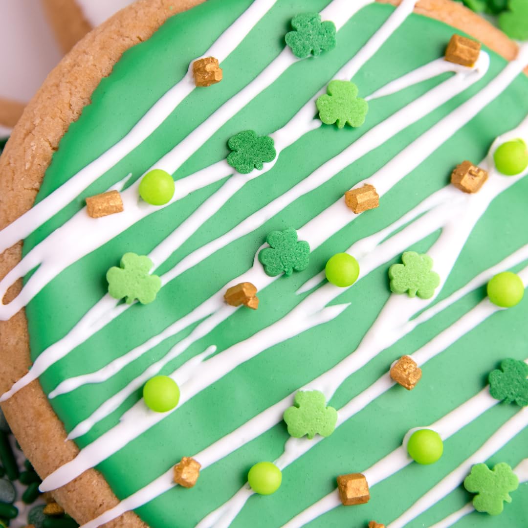 Sweets Indeed, Shamrock Sprinkles, Bulk, 10 Ounce, St. Patricks Day, Clover, Edible Sprinkle Mix, Perfect For Cake Decorations,