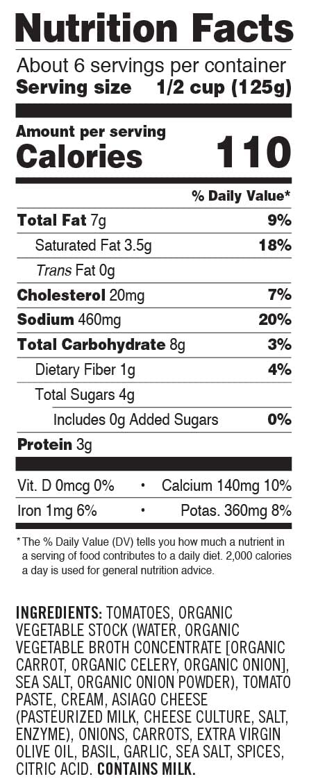 Sonoma Gourmet Slow Simmered Tomato Asiago Pasta Sauce | No Sugar Added | Made With Fresh Ingredients | 25 Ounce Jars (Pack Of 4