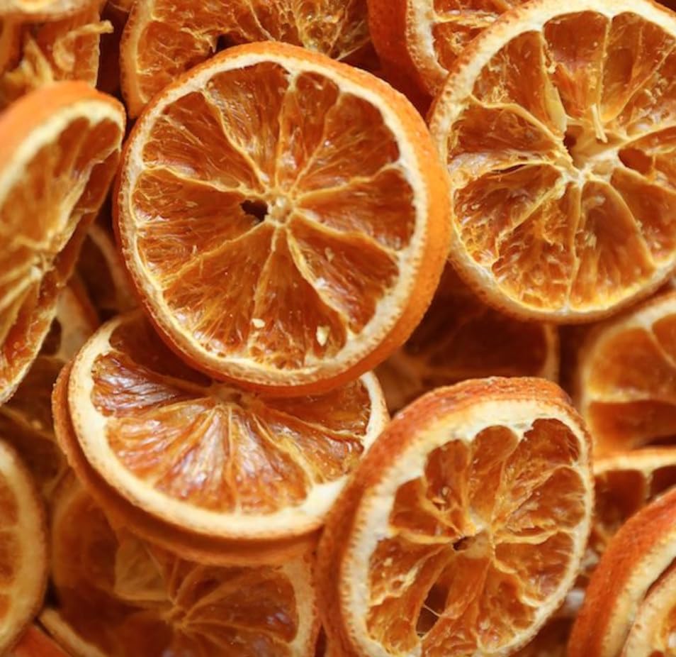 Dehydrated Dried Orange Slices | Wheels | 55 + Servings Approx | 100% Natural | For Cocktails  Wreath Making  Tea  Cakes  Decoration | Dried Orange For Cocktails | PET Jar | 5.29 oz | 150 Grams