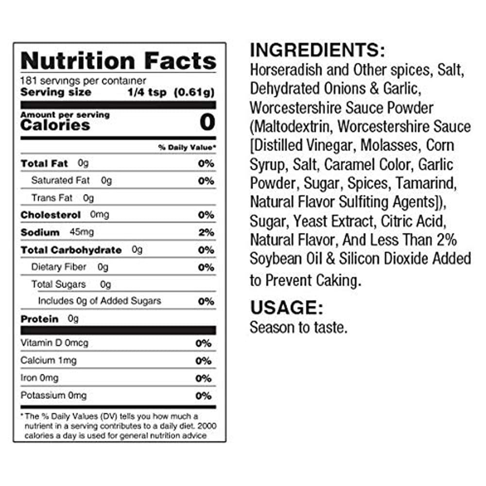 Nebraska Star Beef Horseradish Prime Rib Rub - 3.9Oz