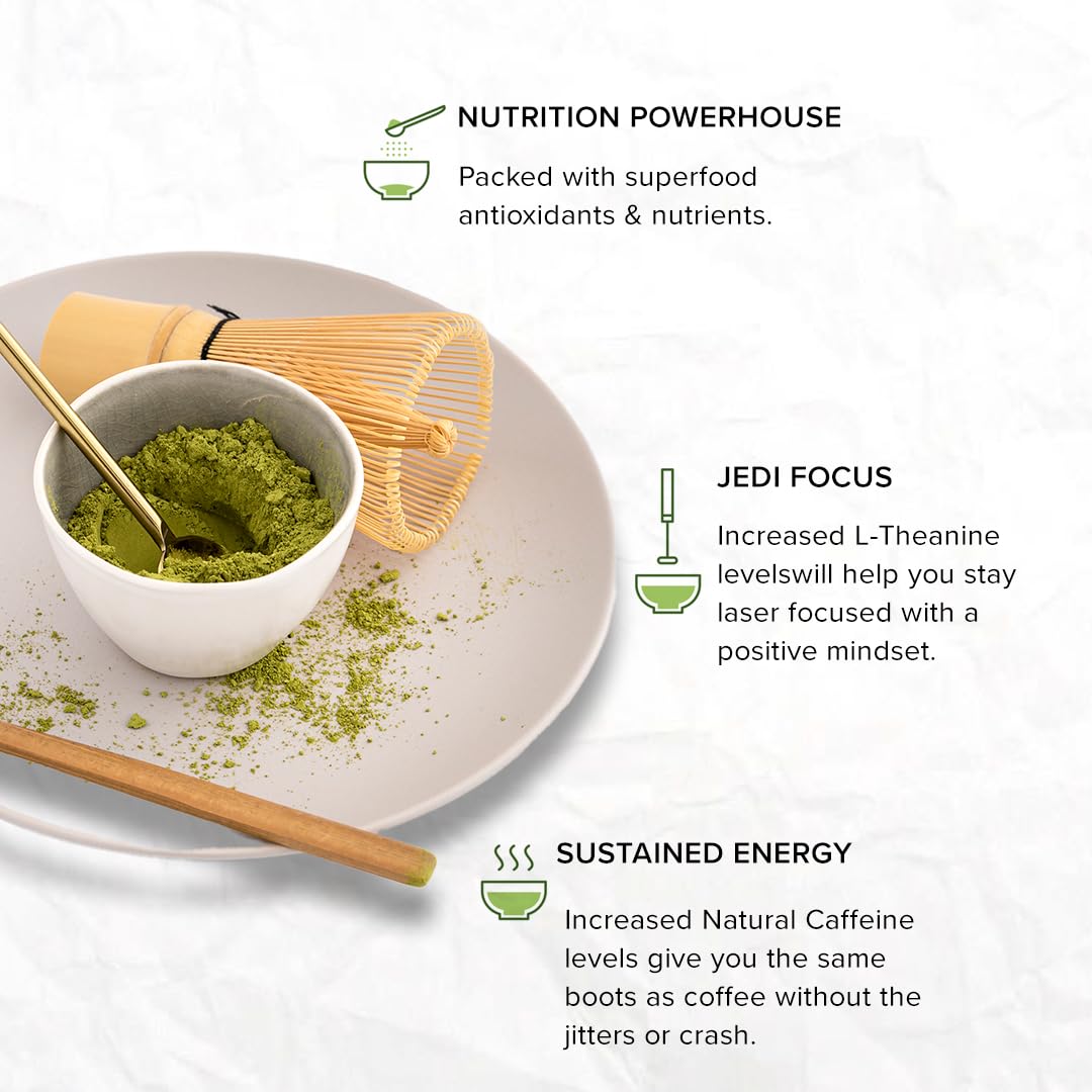 Iluvia Premium Matcha Green Tea - 20 Stick Packs (20 X 12G) - Matcha Japanese Detox Antioxidant Burner - Authentic Japanese Matc