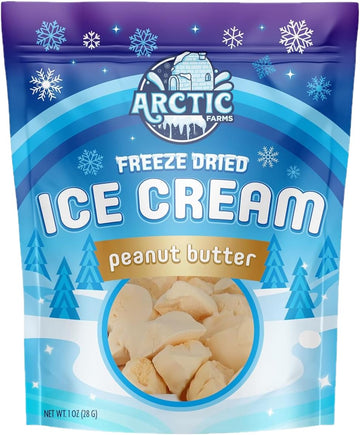 Arctic Farms Freeze Dried Ice Cream, Peanut Butter Flavor, 1 Ounce