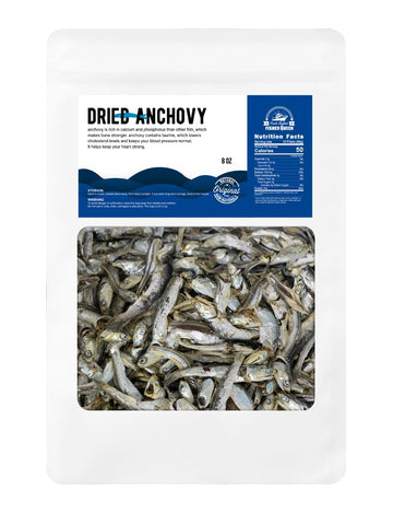 Fisher Queen Korean Dried Anchovy For Broth Rich In Calcium ??? ??? ???? 8Oz(227G) Large Size Deep And Rich Flavor