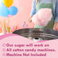 Cotton Candy Floss Sugar Package of ct-(Pink Vanilla  Blue Raspberry & G)-8.5oz Each Flavor W/ 50 Paper Cones