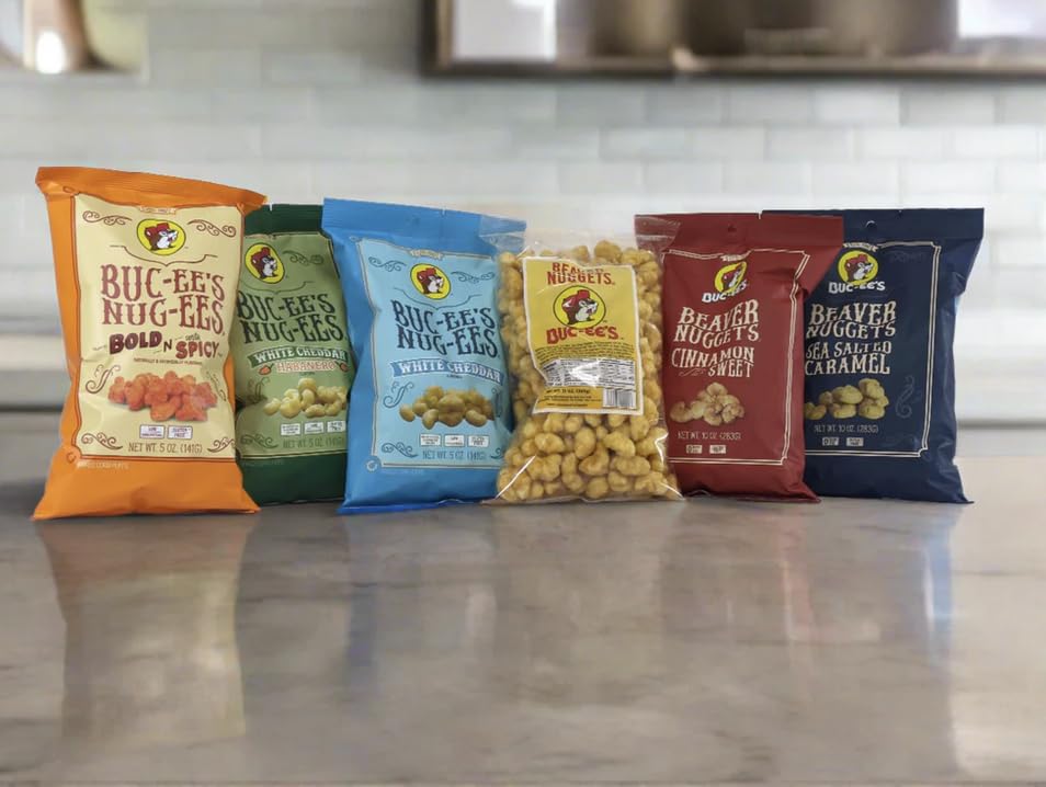 Buc-ees Beaver Nuggets Snack Box | Beaver Nuggets Bucees | Beaver Nuggets Sampler | Bucees Snack Box, Snack Bundle | Beaver Nug