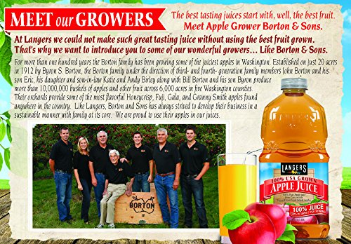Langers 100% Juice, Apple, 101.4 Ounce (Pack Of 4)