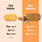 Olyra Organic Breakfast Biscuits - Variety Pack - Healthy Snacks for mature-themeds - Office Snacks - Healthy Cookies - High Fiber Snack - Natural Energy Breakfast Biscuit 24 Packs