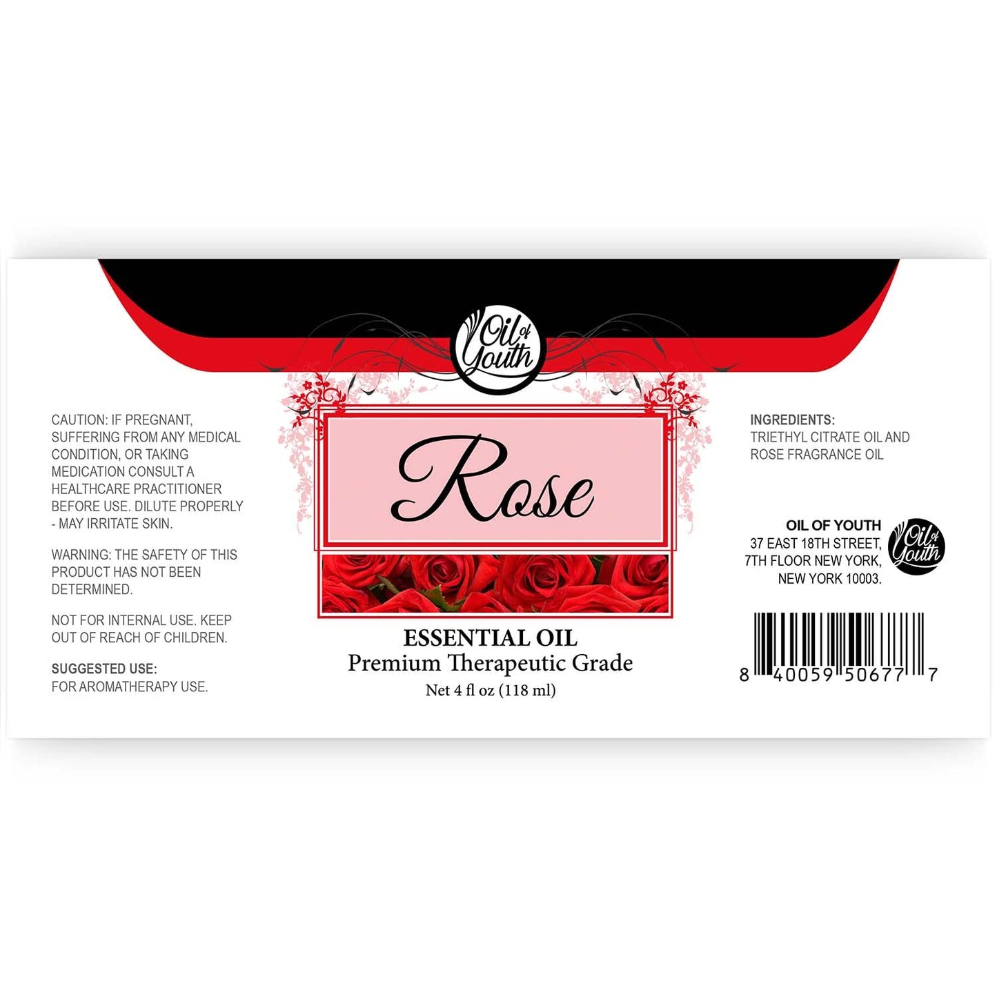 Oil Of Youth Essential Oils 4Oz - Rose Essential Oil - 4 Fluid Ounces