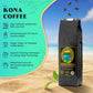 Kona Gold spirit-inspired flavor Co. Hawaiian Kona Coffee Whole Bean - Medium/Dark Roast Extra Fancy - 16 oz