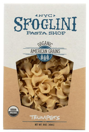 Sfoglini-Organic Durum Semolina Trumpets-Made with Traditional Techniques & Wholesome Organic Grain-Holds Tight to Sauces-6-16oz