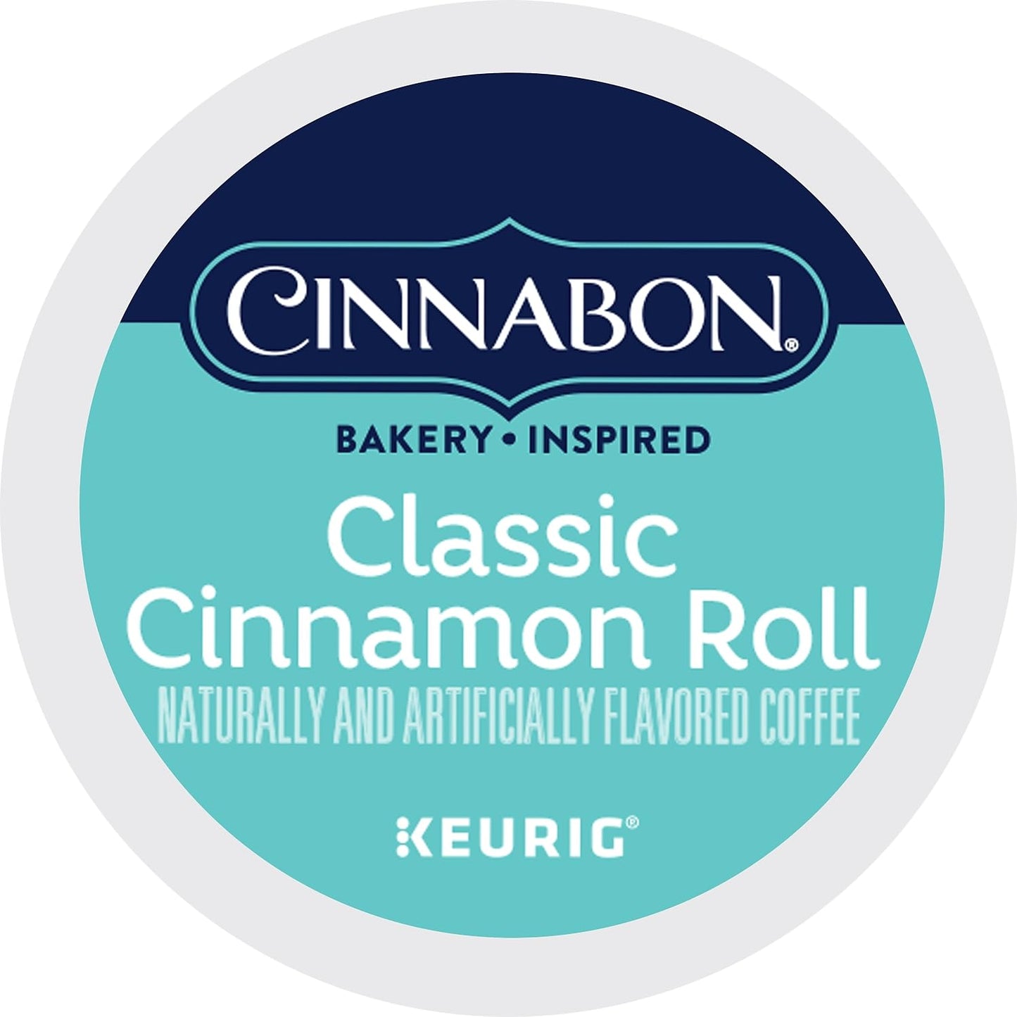 Cinnabon Classic Cinnamon Roll, Single-Serve Keurig K-Cup Pods, Flavored Coffee, 24 Count