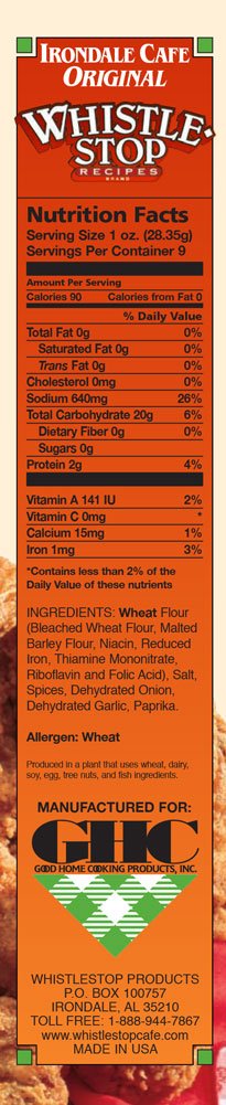 Original WhistleStop Cafe Recipes | Batter Mix for Chicken, Baked or Fried | 9-oz | Case of 6