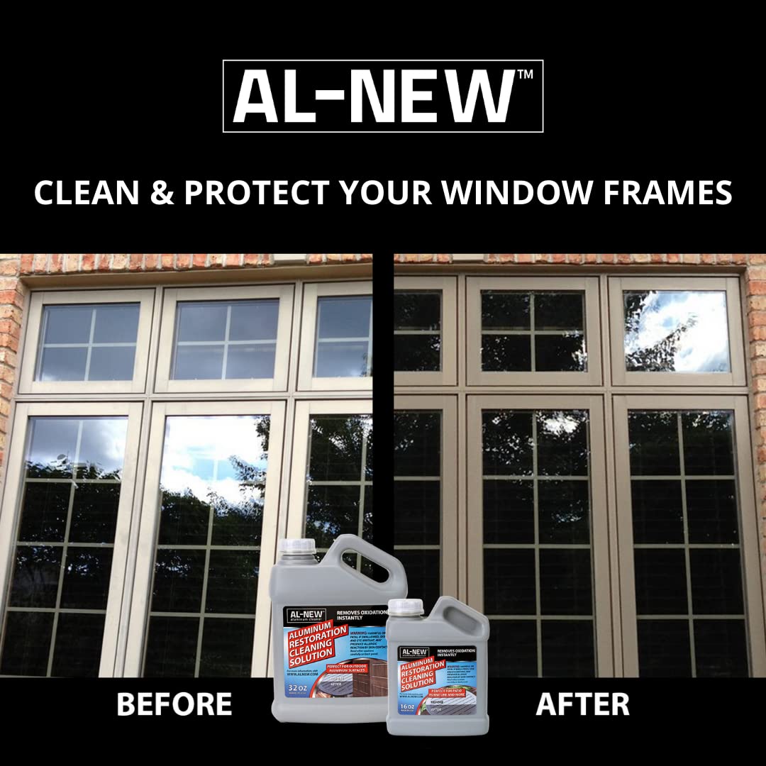 Al-New Aluminum Restoration Cleaning Solution  Clean & Restore Patio Furniture, Stainless Steel, And Other Household Metal Surfa