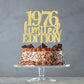 Limited Edition 1976 Cake Topper 49Th Birthday Happy Birthday Cake Topper Men And Women Cheer 49 Years Old Handmade Golden Glitt