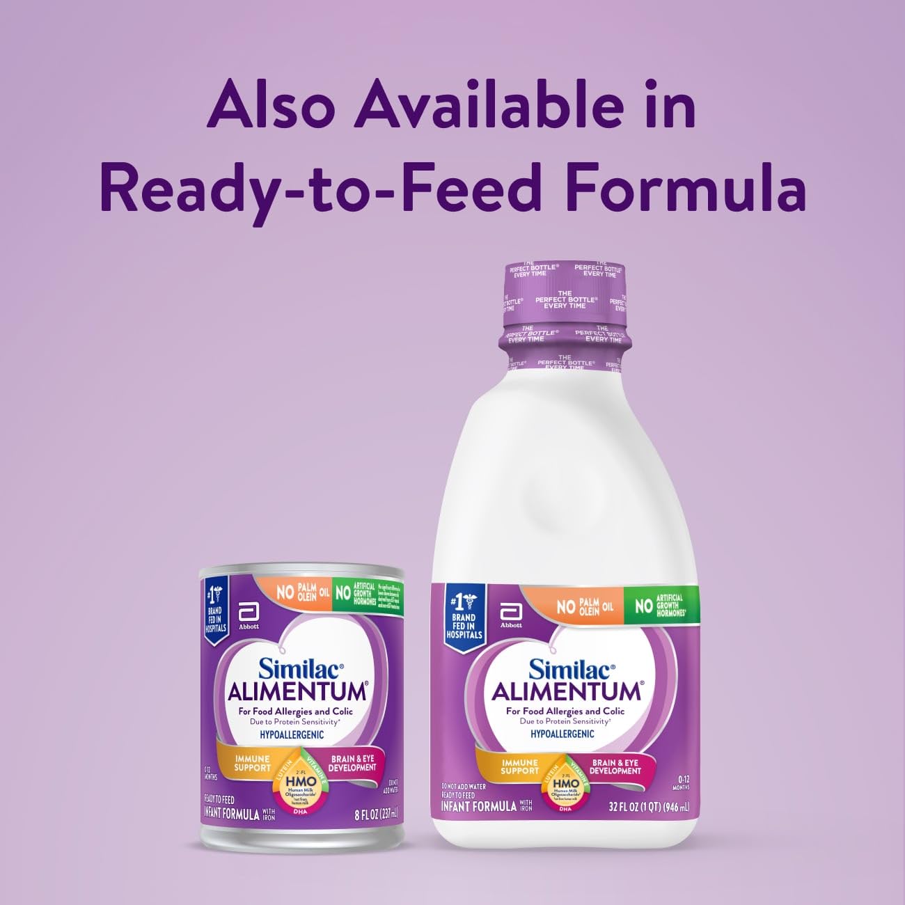 Similac Alimentum With 2-Fl Hmo Hypoallergenic Infant Formula, For Food Allergies And Colic Due To Protein Sensitivity, Baby Formula Powder, 12.1-Oz Can, Pack Of 6