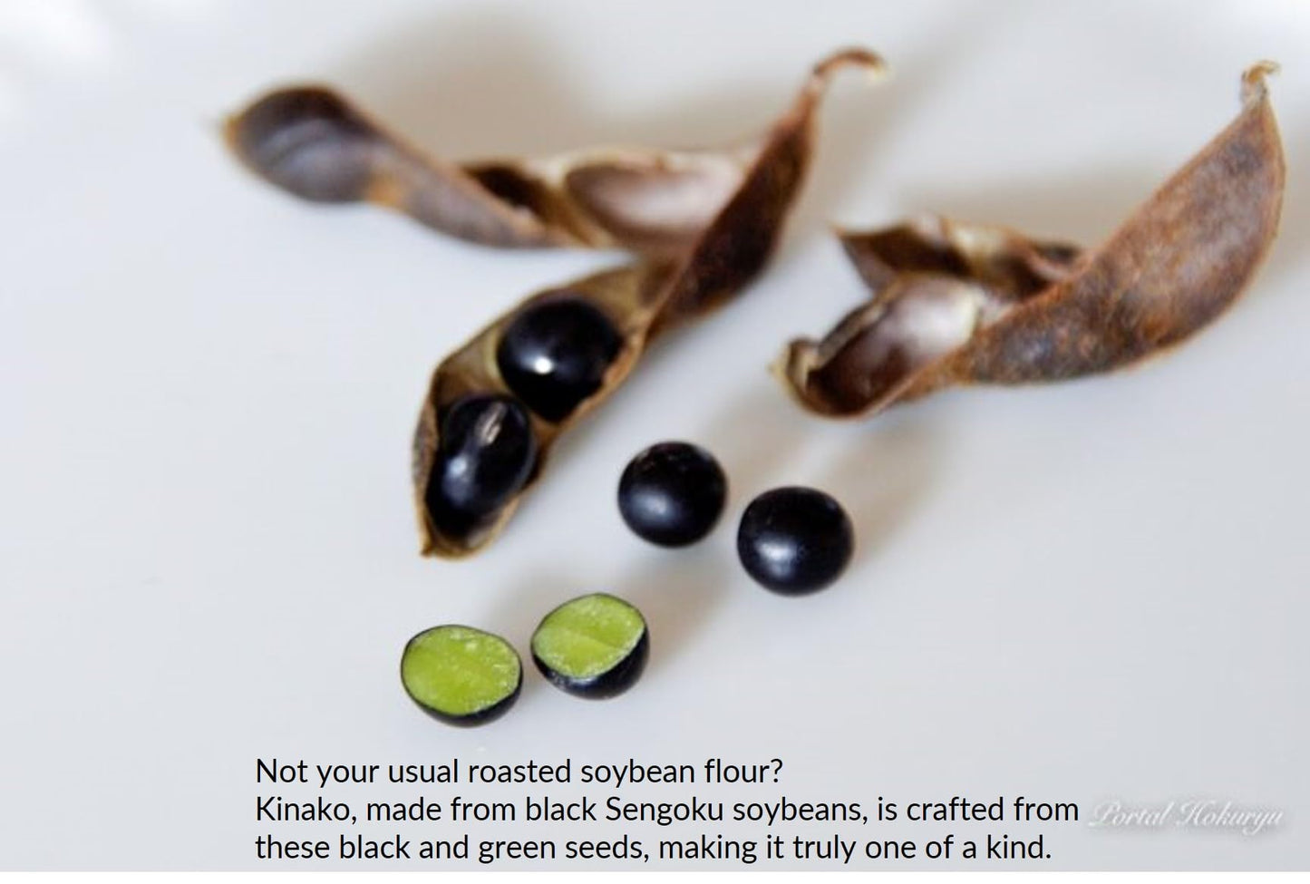 Kurosengoku Roasted Soybean Flour 3.5Oz. Precious Black Soybeans From Hokkaido, Japan. For Health Conscious And Vegans. Gmo-Free