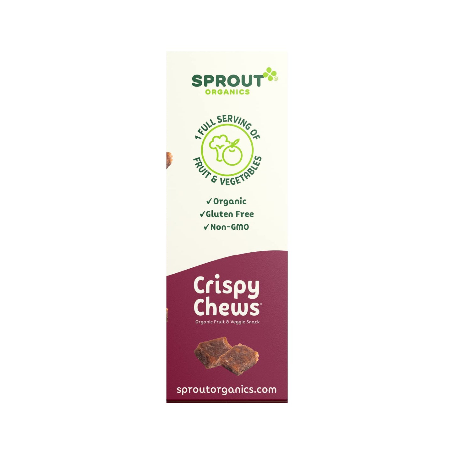 Sprout Organic Toddler Snacks, Crispy Chews, Red Berry & Beet, 3.15 Oz - Pack Of 10