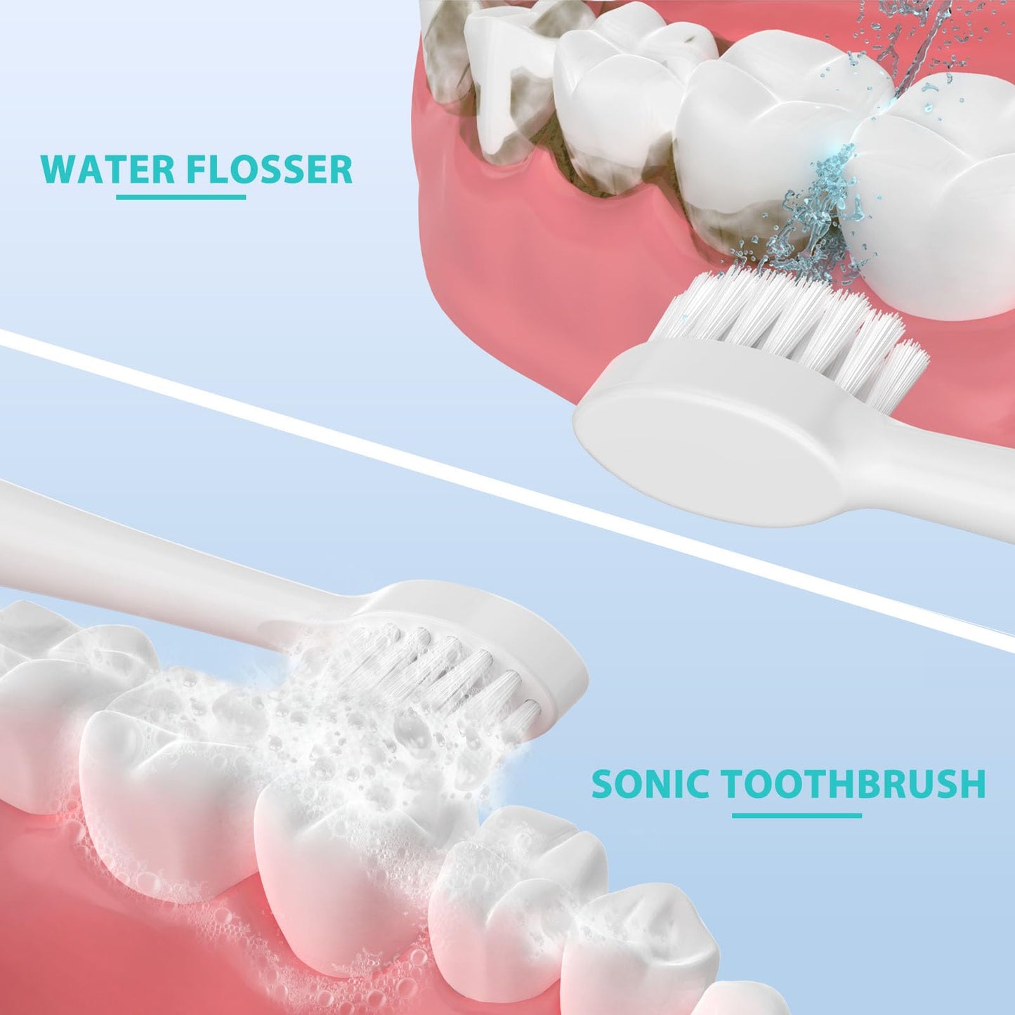 Replacement Brush Heads For ???????????????? ??????????-???????????? Flossing Toothbrush With Cover, Compact, 3 Count White, Har