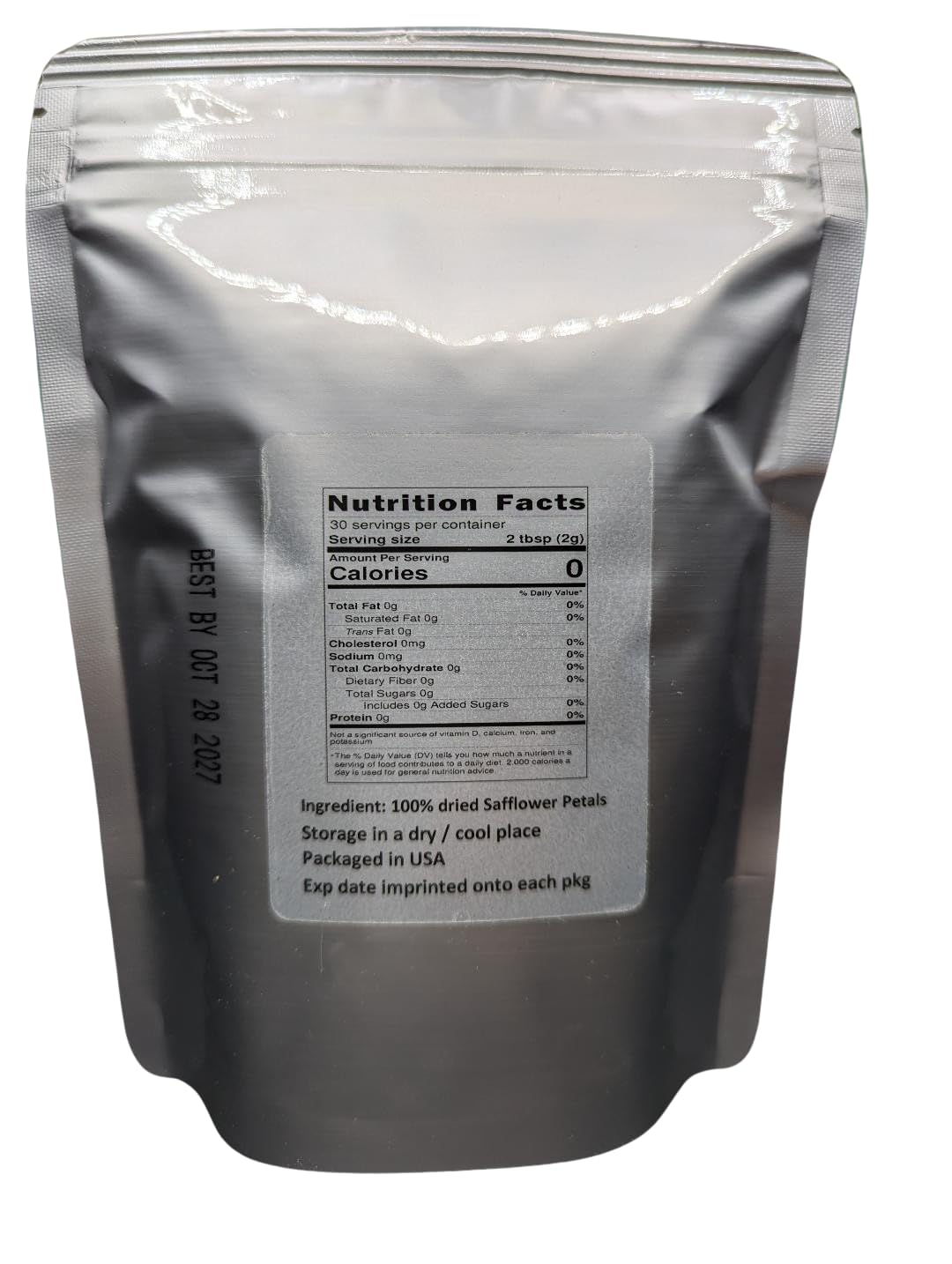 Nature Tea Safflower Petals - Dried Loose Petals, 1 oz, Orange/Red/Yellow