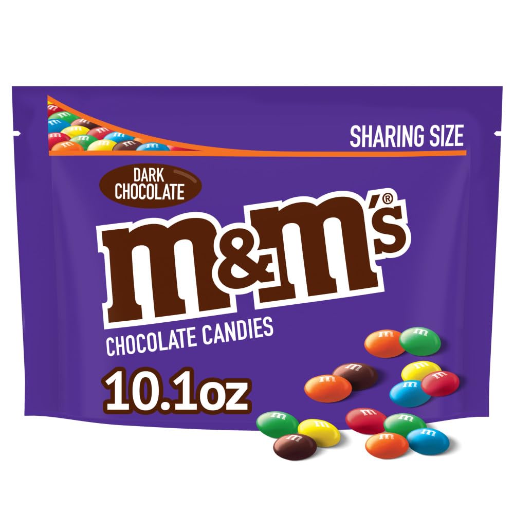 M&M'S Dark Chocolate Candy, Sharing Size, 10.1 Oz Bag
