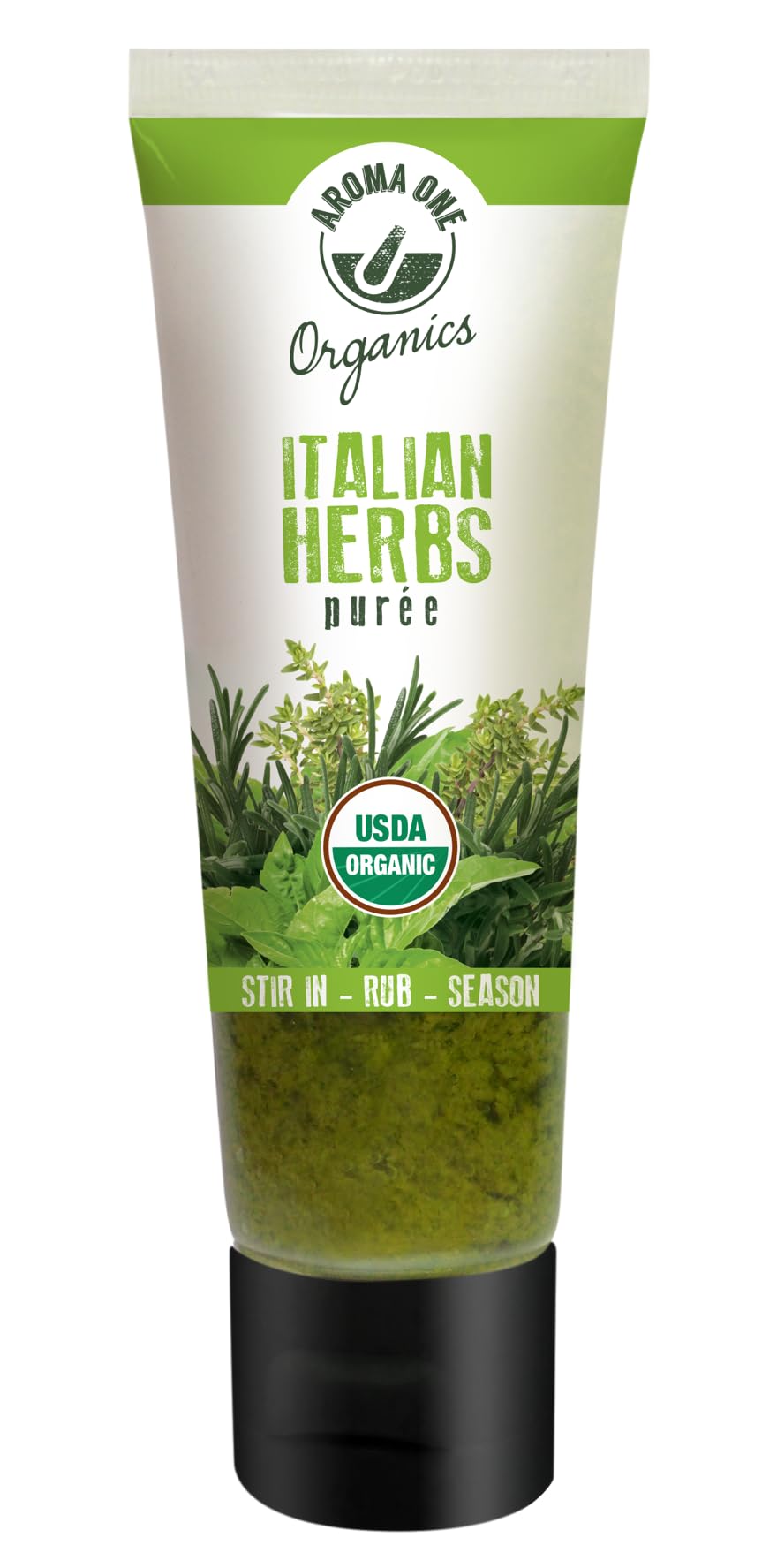 Aroma One Italian Herbs Puree Paste - Organic Herb Concentrate for Cooking, Seasoning & Sauces - Fresh Flavor Enhancer, Non-GMO,