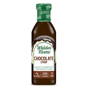 Walden Farms Chocolate Syrup, 12 oz., 0g Net Carbs Keto Friendly, Non-Dairy, No Gluten, Sugar Free, Sweet and Delicious Flavor f