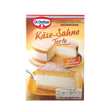 Dr. Oetker Kaese-Sahne Torte Backmischung 385g (Creamy Cheese Cake Mix)