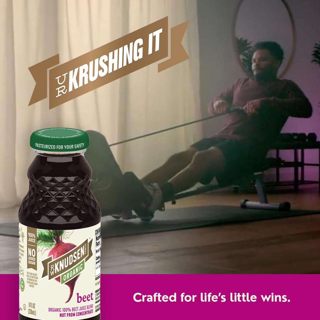 R.W. Knudsen Organic Beet Juice, 8 Fl Oz - 12 Pack of Nutrient-Rich Juice