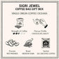 Bacha Coffee | Sigri Jewel Papua New Guinea Single Origin, 100% Arabica Beans, Medium Dark Roast, X12 Individually Wrapped Singl