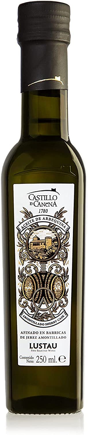 Castillo De Canena Arbequina Amontillado Extra Virflavor Blend Olive Oil | Aged In Flavor Blend Cask Of Amontillado Beverage-Inspired | 8.4 Fl Oz | Cold-Pressed |