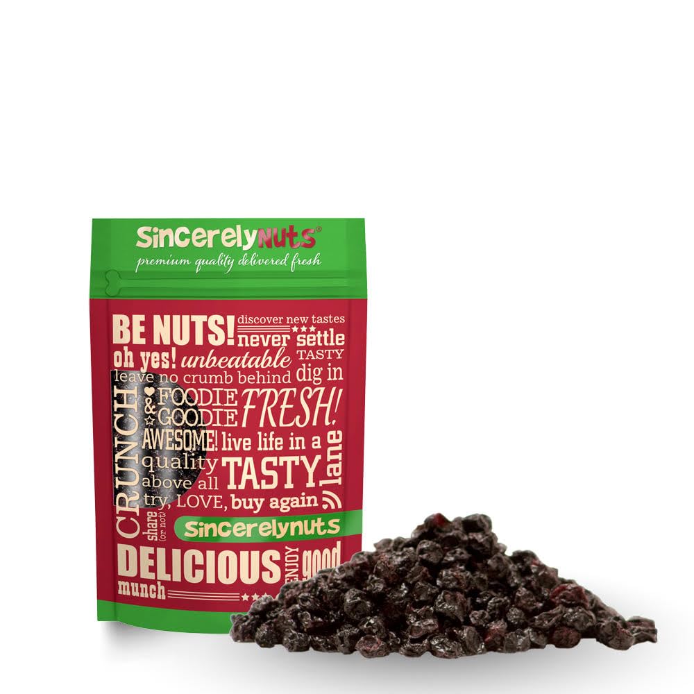 Sincerely Nuts Dried Blueberries Snack - Gluten-Free, Vegan - 1 LB Bulk Fruit for Smoothies, Baking, Pancakes, Salads