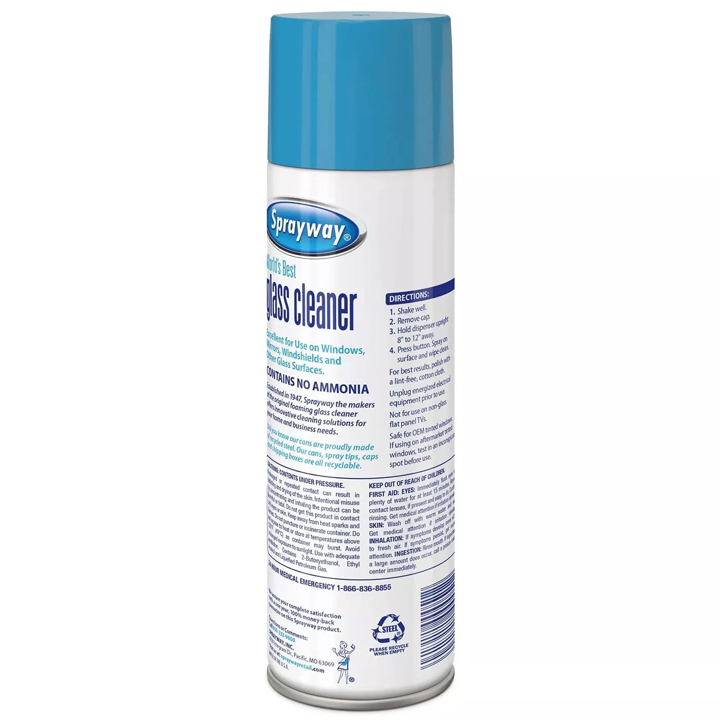 Sprayway Glass Cleaner 19 Oz 1 Pack (Packaging May Vary)