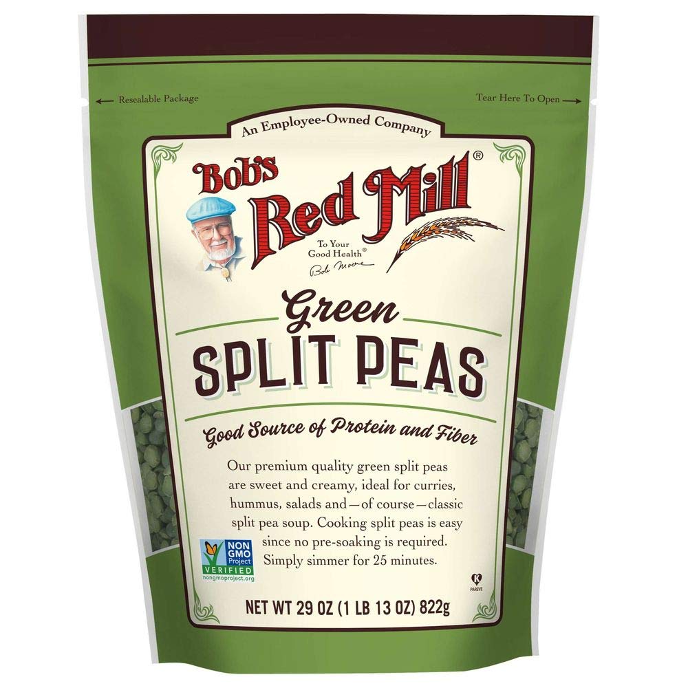 Bobs Red Mill Green Split Peas, 29 Ounce - 4 per case.
