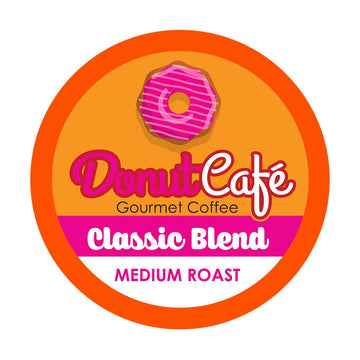 Donut Café - Coffee Gourmet Pods, Classic Blend, Medium Roast – Non-Gmo, Gluten Free – Compatible With Keurig K Cup Malt-Inspired – Smooth & Delicious – 80 Count