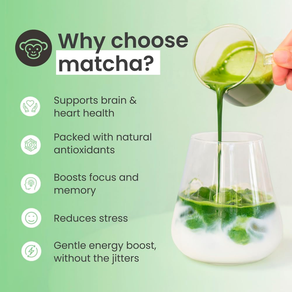 Matcha Green Tea Powder - 1.75 Ounces (50g) of Ceremonial Grade Japanese Matcha for Baking, Lattes and Smoothies - Regular