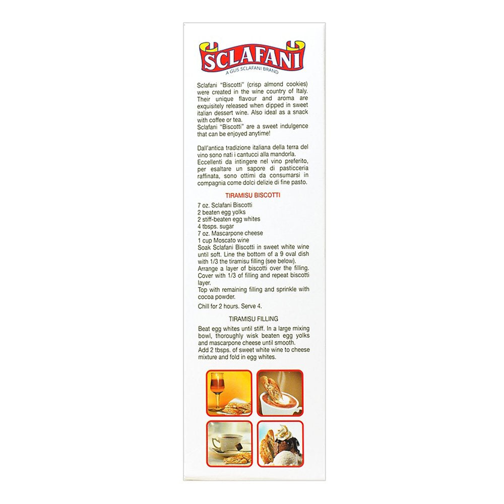 Biscotti Cookies 7 Oz (200 Grams) Boxes (12 Almond)