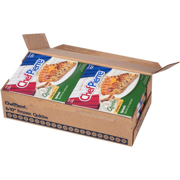 Sara Lee Chef Pierre Unbaked Spinach Quiche, 10 Inch -- 6 Per Case.