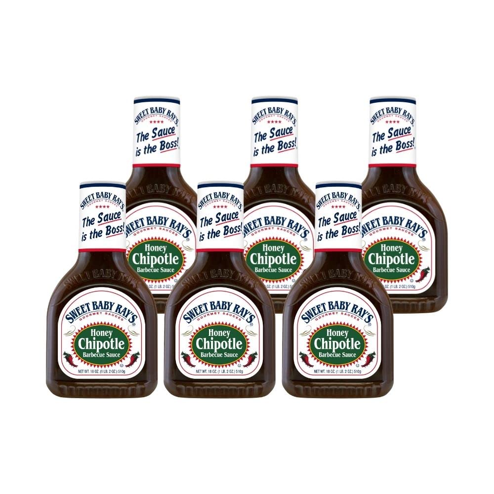 Sweet Baby Ray's Barbecue Sauce, Honey Chipotle (18 Ounce (Pack of 6))