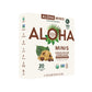 Aloha Organic Plant Based Protein Bar Minis |Chocolate Chip Cookie Dough| 20 Count, 24G Bars | Vegan, Low Sugar, Gluten Free, Pa